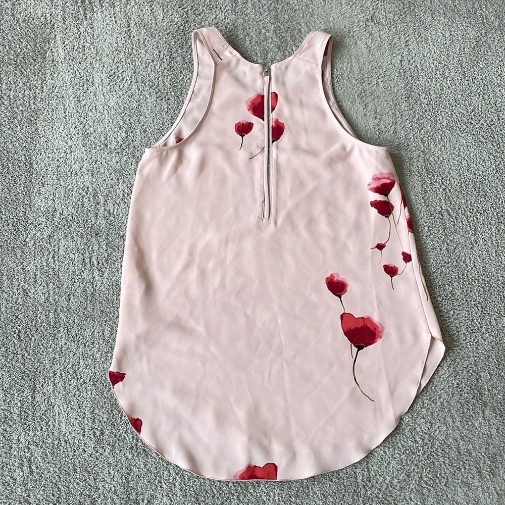 EC Wilfred Pink Floral Flowy Tank Top - Size XS - Picture 2 of 6